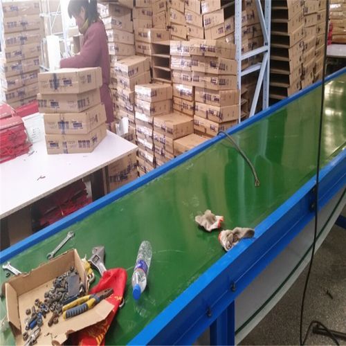 電子元器件帶式輸送機流水線作業(yè)pvc水平輸送帶礦用皮帶輸送機